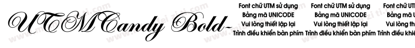 UTMCandy Bold字体转换